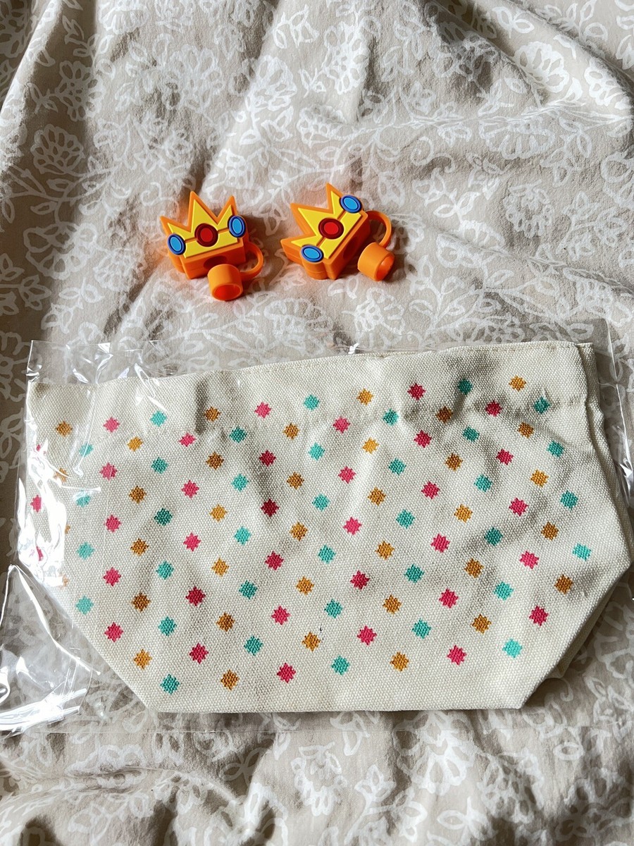 NEW RARE Nintendo Princess Peach x Kung Fu Tea Mini Tote Bag