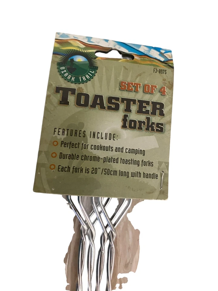 Juego de 4 horquillas tostadoras Ozark - 20 pulgadas - comidas para cocinar y camping Foto 2 de 2