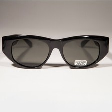 Black Rectangular Frame Cat Eye Vintage Sunglass - Marion