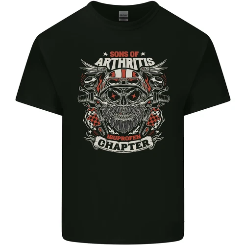 Sons of Arthritis Funny Biker Motorcycle Mens Cotton T-Shirt Tee Top - Picture 1 of 2