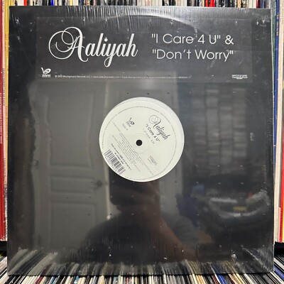 AALIYAH - I CARE 4 U / DON'T WORRY (12'') 2003!!!  RARE!!!  TIMBALAND + JAZZE PHA