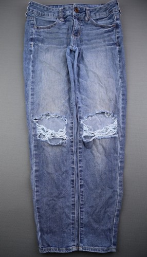 Women's 2017 American Eagle Jeans Jegging Ankle Super Stretch Size 2 (27x27) - 第 1/8 張圖片