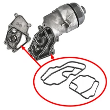 Oil filter housing gaskets for Mercedes OM629 V8 420 CDI / 450 CDI A6291800710