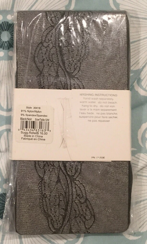 MALLAS JESSICA SIMPSON S/M Moda Negras Nuevas con Etiquetas Precio de venta sugerido por el fabricante: $16.00 Foto 2 de 2
