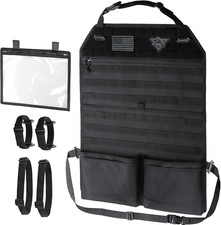 Universal Fit Tactical Car Seat Back Organizer with Sling Rack Upgrade Tactical