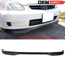 Fits 99-00 Honda Civic Ek T-R Unpainted Front Bumper Lip Spoiler Splitter PP