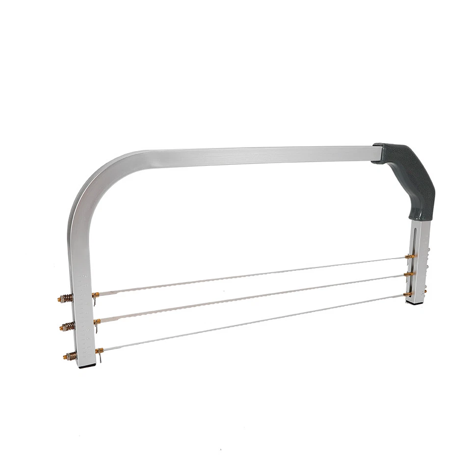 Divisore per fondo per torta in acciaio inox divisore per torta taglia torta sega per cancello 3 fili - Immagine 2 di 4