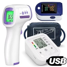 Digital Health Kit Blood Pressure Monitor Thermometer Pulse Oximeter 3 In 1 pack