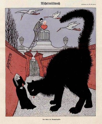 Simplicissimus Magazine Poster by Thomas Theodor Heine c1900s - CLASSIC DESIGN