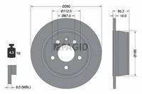 2X Pagid Bremsscheibe Voll Ø280Mm FüR Mercedes-Benz Vito Bus 638 V-Klasse 638/2