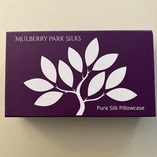 Mulberry Park 22 Momme Silk Pillowcase ~ Grade 6A ~ Ivory ~ QUEEN