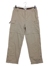 Pantaloni da trekking TCM uomo zip off beige taglia 44 outdoor trekking