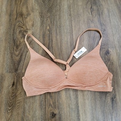 New Adore Me Helynn Plunge Bra Racerback Wireless Contour Tan NWT 36B