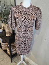 Alice Blue Women's Puff Sleeve Sweater Mini Dress Size M