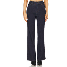 Veronica Beard Crosbie Wide Leg High Rise Jeans Sz 32 Trouser Dark Indigo Rinse