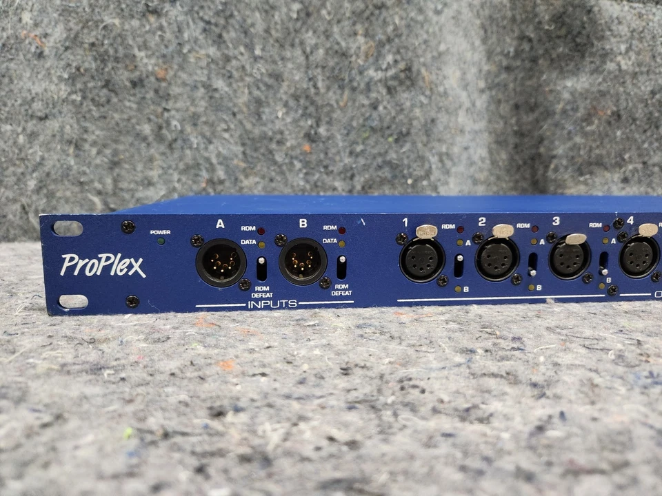 TMB ProPlex DMX512 Opto-Splitter 2x8 with RDM 2x 5-Pin XLR In, 8x Out PPDDS285RR - Image 3 of 4