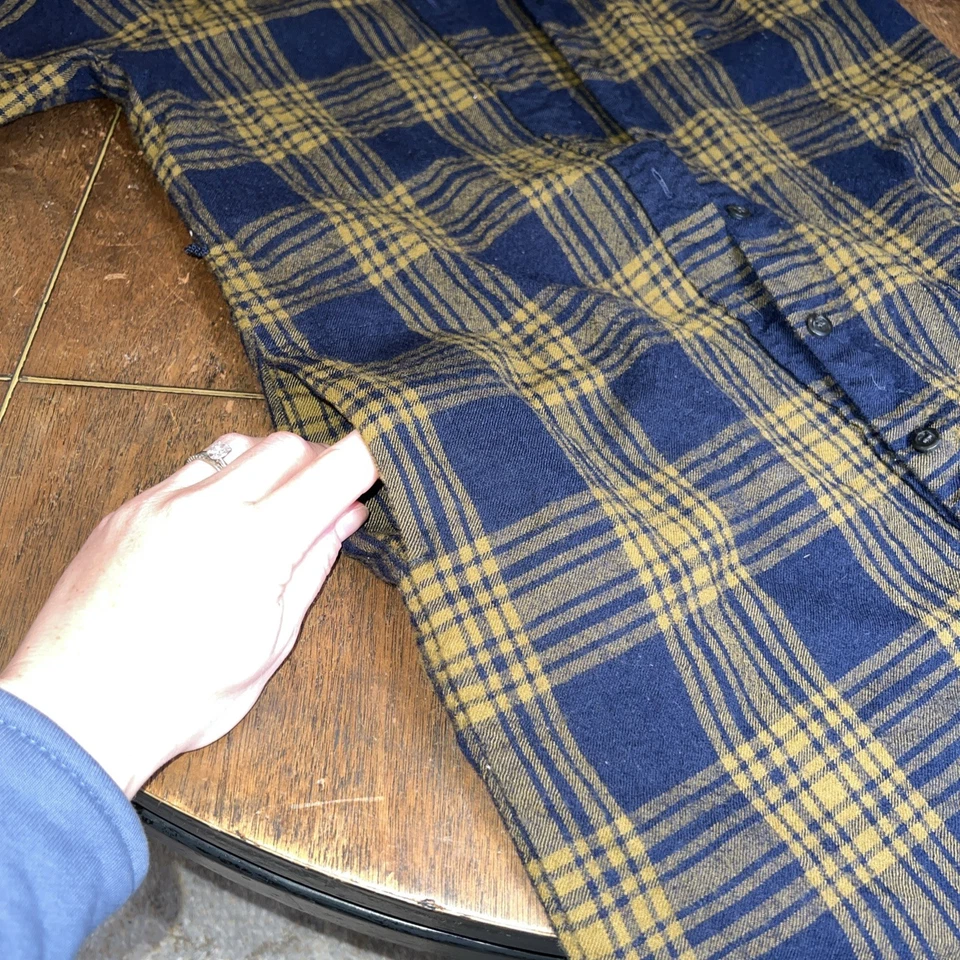 Vestido feminino Pendleton 100% lã virgem longo xadrez de flanela com botões tamanho P - XS - Imagem 4 de 4