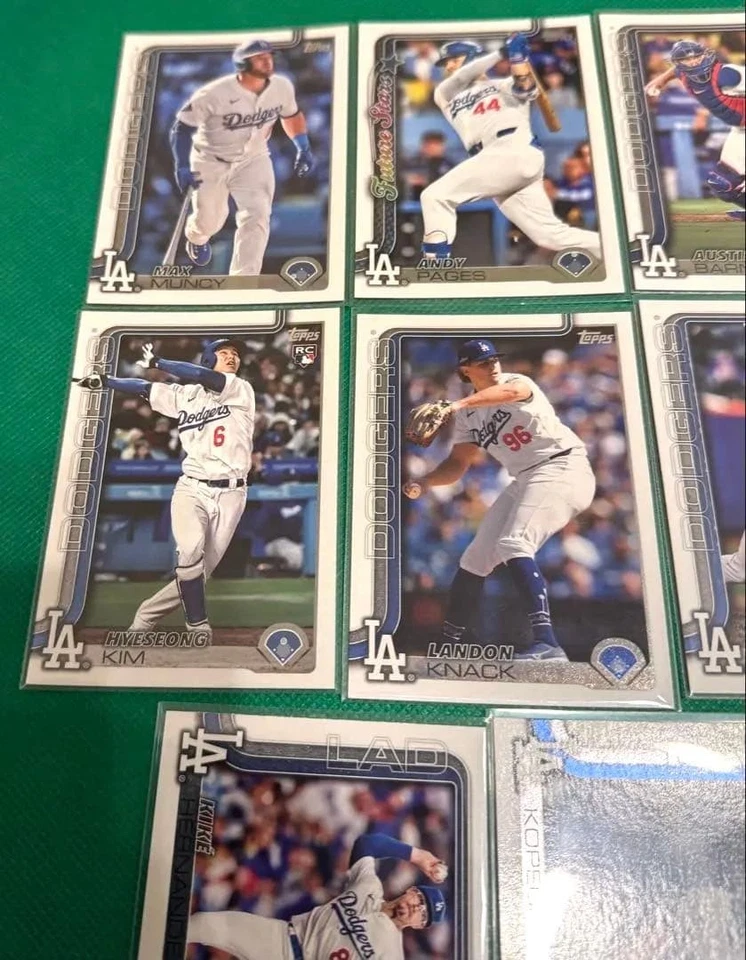 Topps Series 2 Dodgers 14-Card Set Betts Freeman H. Kim Snell Kemner Used - Image 2 of 4