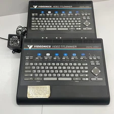 Vintage Videonics TitleMaker TM-1 Lot of 2 Units – 1 AC Adapter – Tested