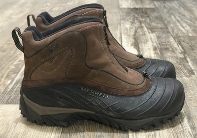 MERRELL Isotherm Zip Waterproof Winter Snow Work Boots Mens 13 Primaloft Vibram