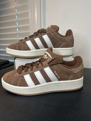 Adidas Campus 00 s Brown Suede White Stripes Men's 5.0 Athletic Sneakers