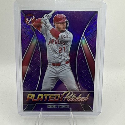2025 Topps Pristine Mike Trout Plated & Polished Purple Refractor /99 Angels