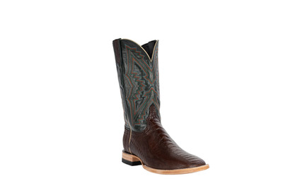 Resistol Chocolate Ostrich Leg Square Toe 10D