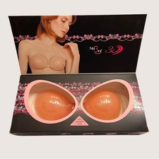 NIB NUBRA The 3D Silicone Adhesive Bra N308 A Cup Nude Tan