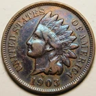 1903 Indian Head Cent Cleaned VF - EF  "Not Cleaned -Actual Coin Pictured"