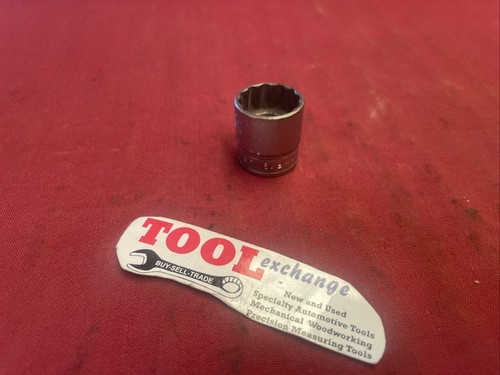 Snap On 19mm 3/8 Drive Shallow 12 Point Chrome Socket USA!!