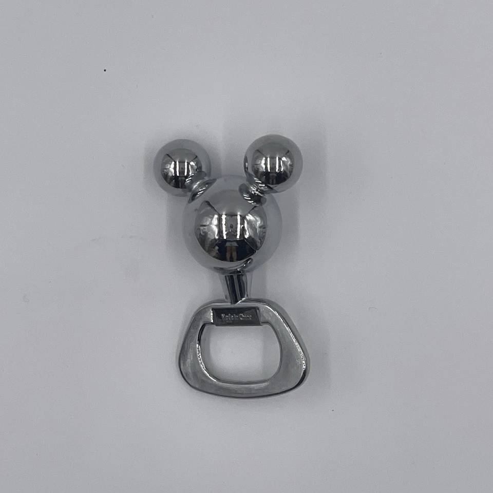 Disney Mickey Mouse Bottle Opener Silver Heavyweight Collectible - Image 2 of 4