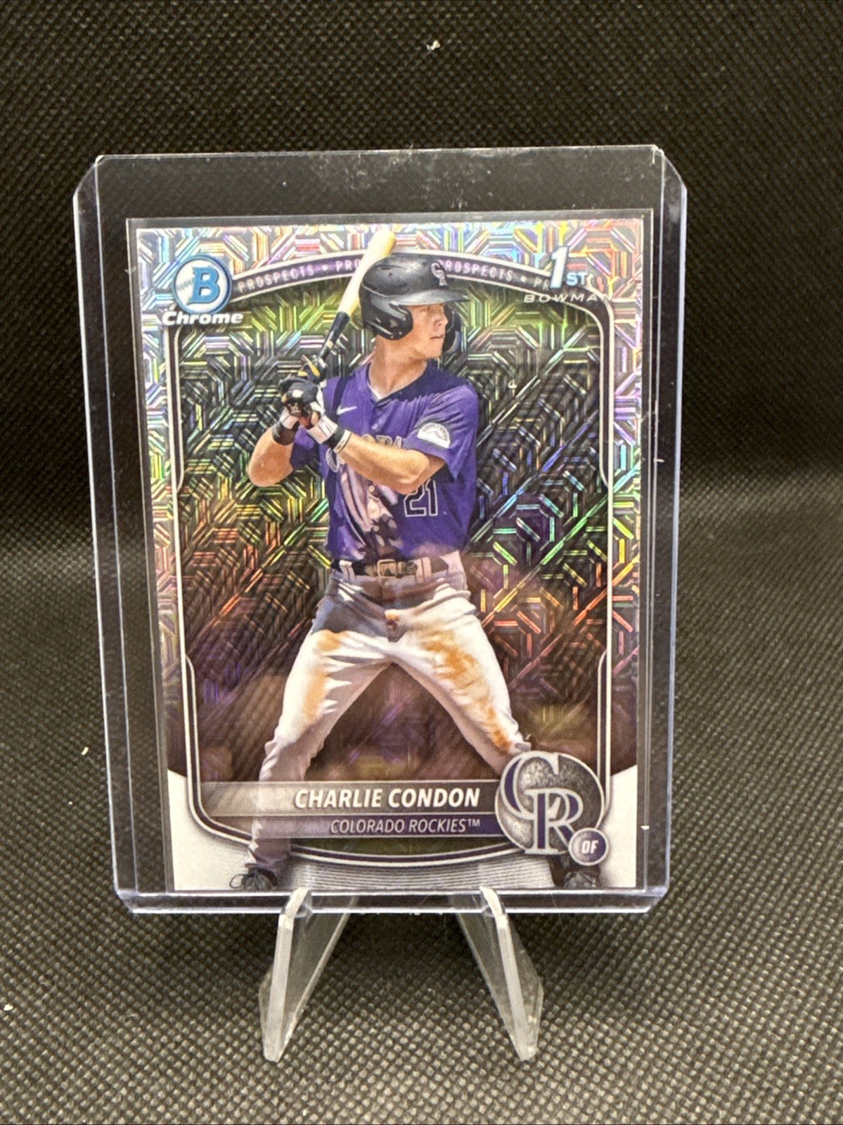 2025 Bowman - Chrome Prospects Charlie Condon #BCP-75 Mojo Refractor (RC)