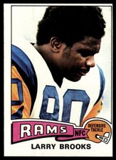 1975 Topps Football Larry Brooks Los Angeles Rams #231 Card EX-MT