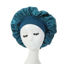 silk night sleep cap hair bonnet women Teal, Lightweight , Comfortable