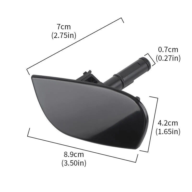 Headlight Washer Nozzle With Cover Set 95B955099A & 95B955100A For Porsche Macan - Imagem 2 de 4