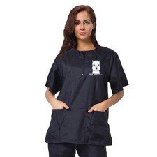 Gliitatu Dog Pet Grooming Smock for Women Men Groomer Smock Barber Jackets Ha...