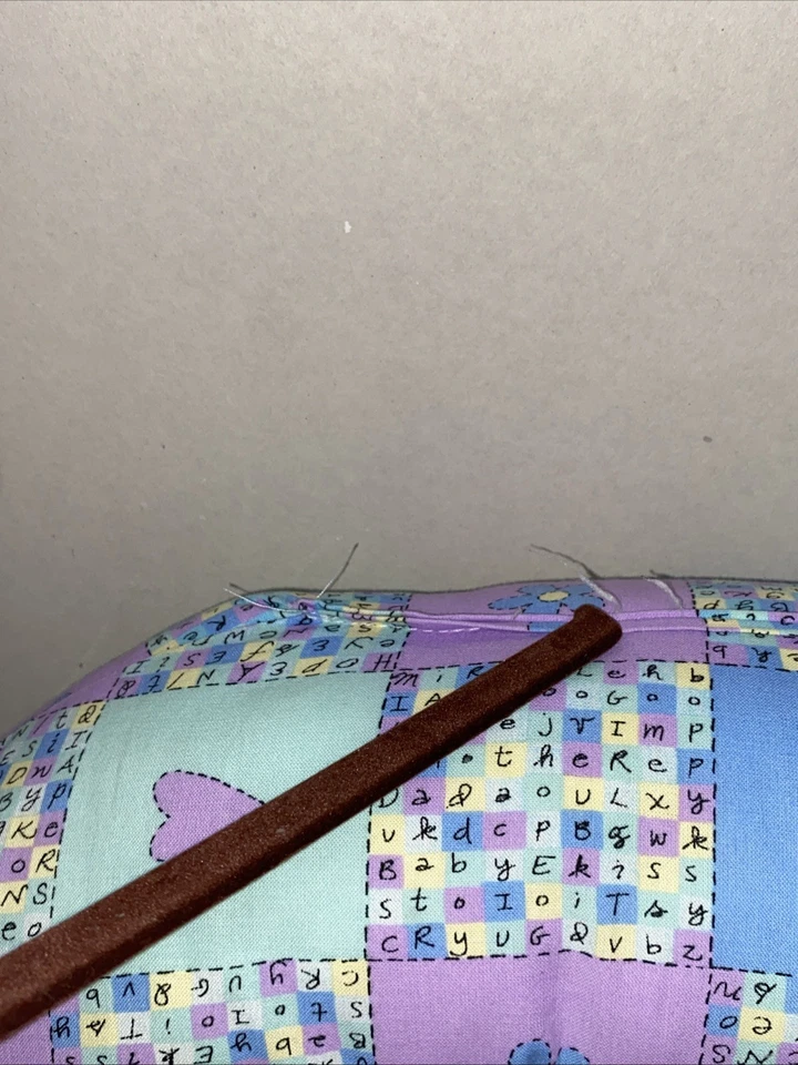 Boppy Nursing Pillow & Removable Purple, Yellow Etc -  Alphabet  & Other symbols - Image 3 of 4