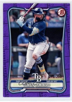 2026 Bowman Purple Pattern 212/250 Junior Caminero #59 o7m