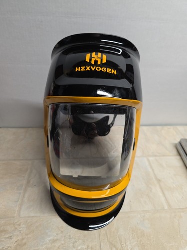 HZXVOGEN Schweißhelm fehlende automatische Verdunkelungsscheibe klar Helm mit Tasche - Bild 2 von 10