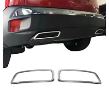 Chrome Rear Diffuser Trim 2PCS For Peugeot 3008 2016+