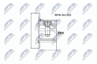 NTY Gelenksatz, Antriebswelle NPW-AU-001 FüR Audi Seat VW