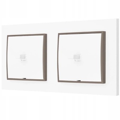 Switch Light Simple/serial USA White/chocolate Flush-mounted IP20 New