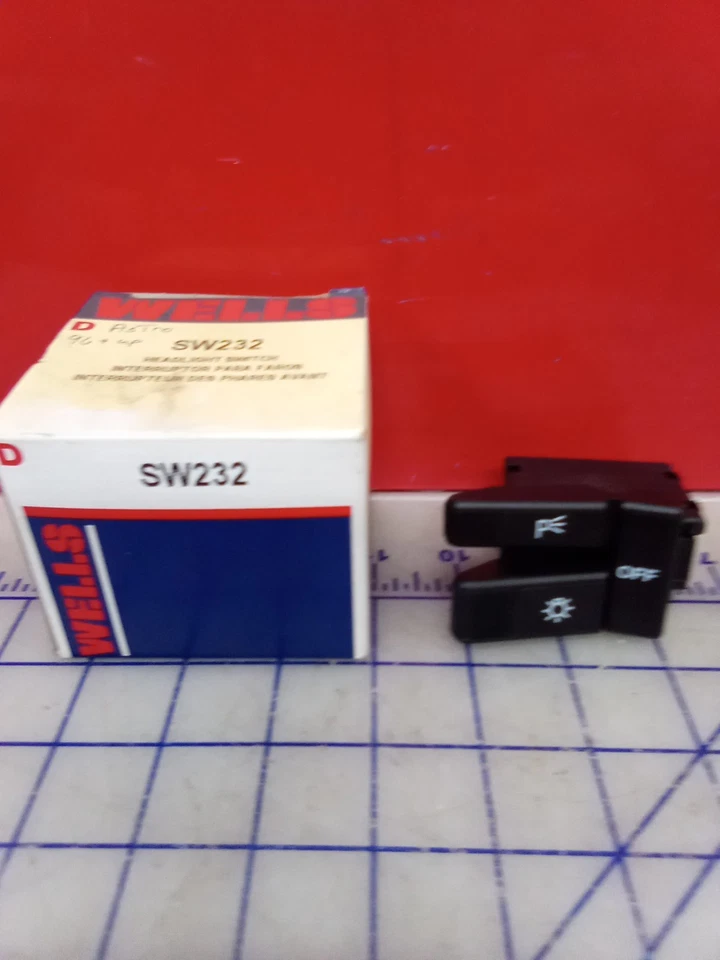Interruptor de faros Wells SW232, nuevo stock antiguo, envío gratuito Foto 2 de 4