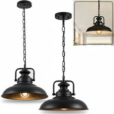 Vintage Industrial Metal Ceiling Pendant Shade Modern Hanging Retro Lamp E27