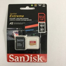 SanDisk Extreme Micro SD Memory Card 512GB with Adapter Brand New Sealed READ 