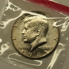 1981 D Uncirculated Kennedy Half Dollar in Mint Cello, Free Shipping