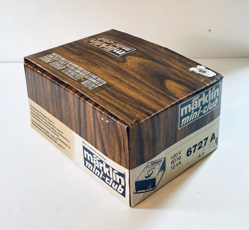 RARE Marklin Mini-Club Train Transformer #6727A - Scale Z - NOS Orig. Paperwork - Image 2 of 4