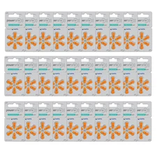 Power One Size 13 PR48 Zinc Air MF Hearing Aid Batteries (180 Pack)