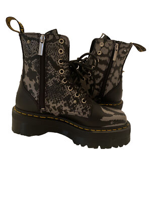 Leather Platform Boot Brands Martens Jadon Animal Clash Leather