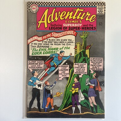 ADVENTURE COMICS#343 DC Comics- Superboy and the Legion of Super-Heroes 5.0VG/FN